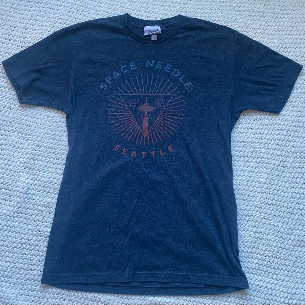 Navy Graphic Space Needle T-shirt
